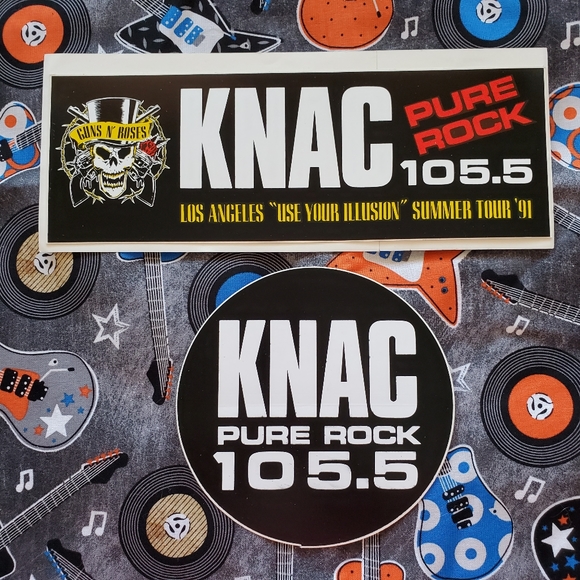 KNAC RADIO Other - KNAC 105.5•PURE ROCK•'91 GNR Tour• HTF•ORIGINAL